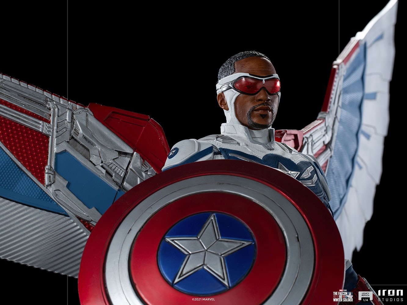 Captain America Sam Wilson (Open Wings Version) Collector Edition (Prototype Shown) View 7