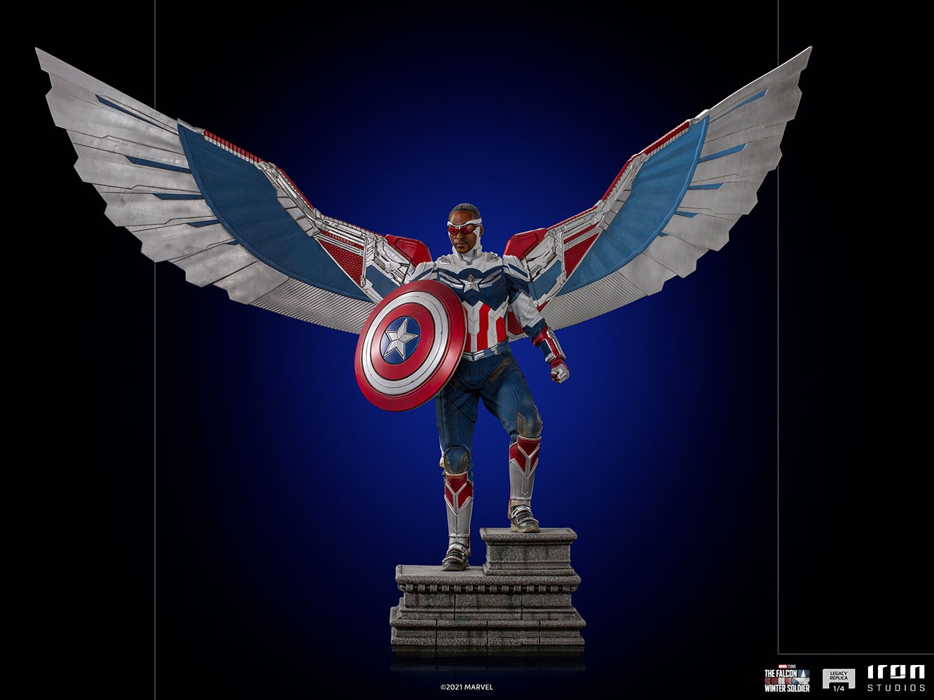 Captain America Sam Wilson (Open Wings Version) Collector Edition (Prototype Shown) View 8