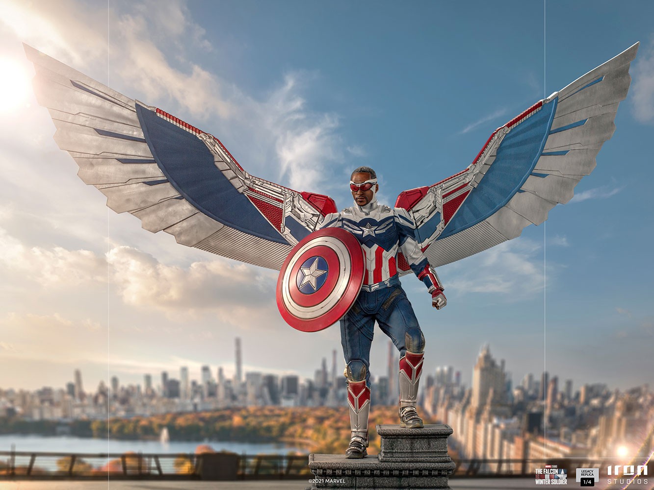 Captain America Sam Wilson (Open Wings Version) Collector Edition (Prototype Shown) View 11