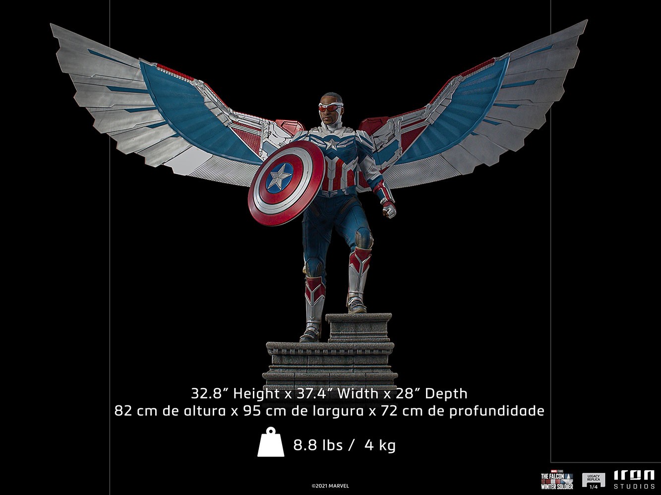 Captain America Sam Wilson (Open Wings Version) Collector Edition (Prototype Shown) View 12