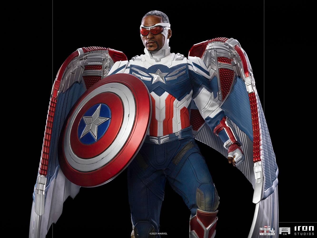 Captain America Sam Wilson (Closed Wings Version) (Prototype Shown) View 14