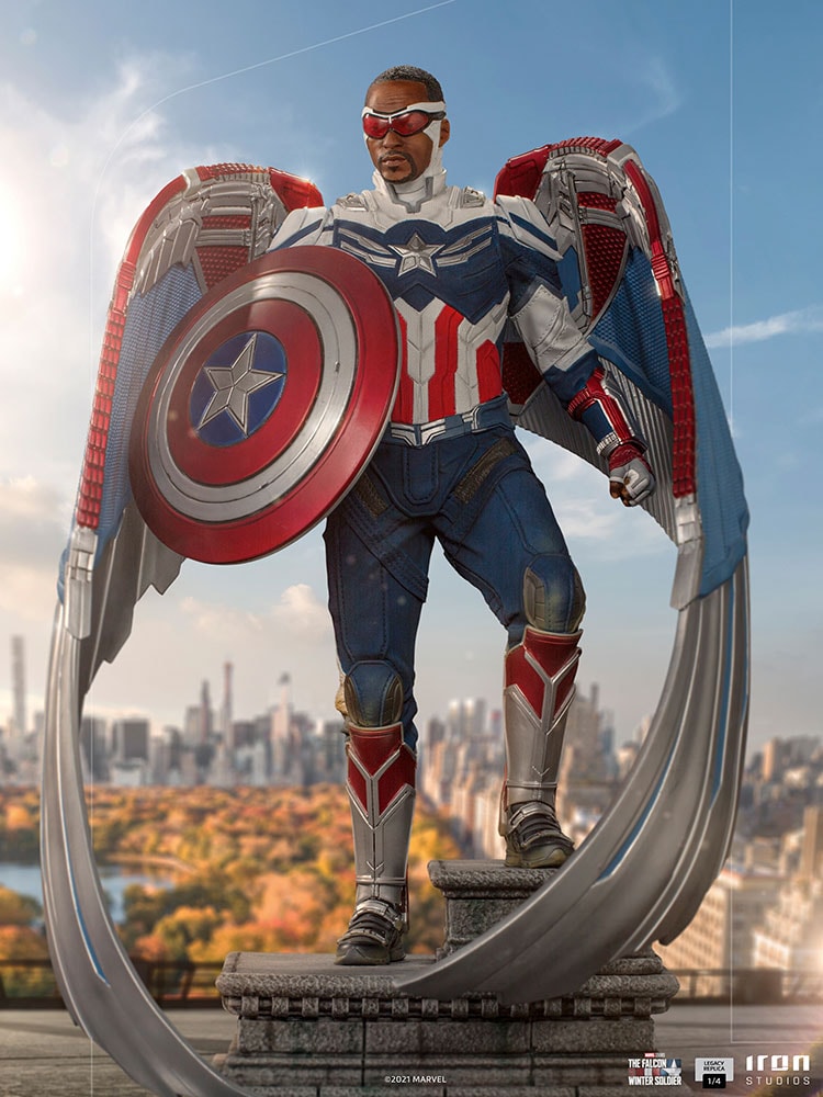 Captain America Sam Wilson (Closed Wings Version) (Prototype Shown) View 5