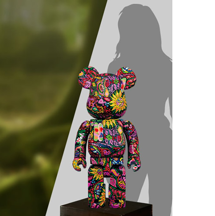 Be@rbrick Psychedelic Paisley 1000% Collectible Figure by Medicom 