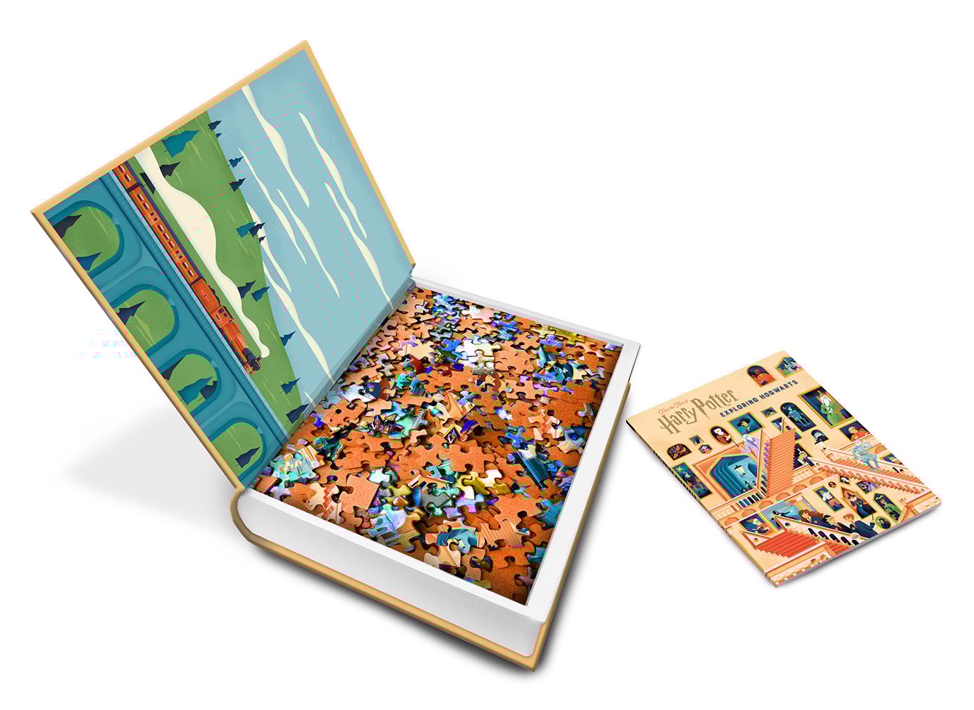 Exploring Hogwarts Puzzle and Book Set- Prototype Shown