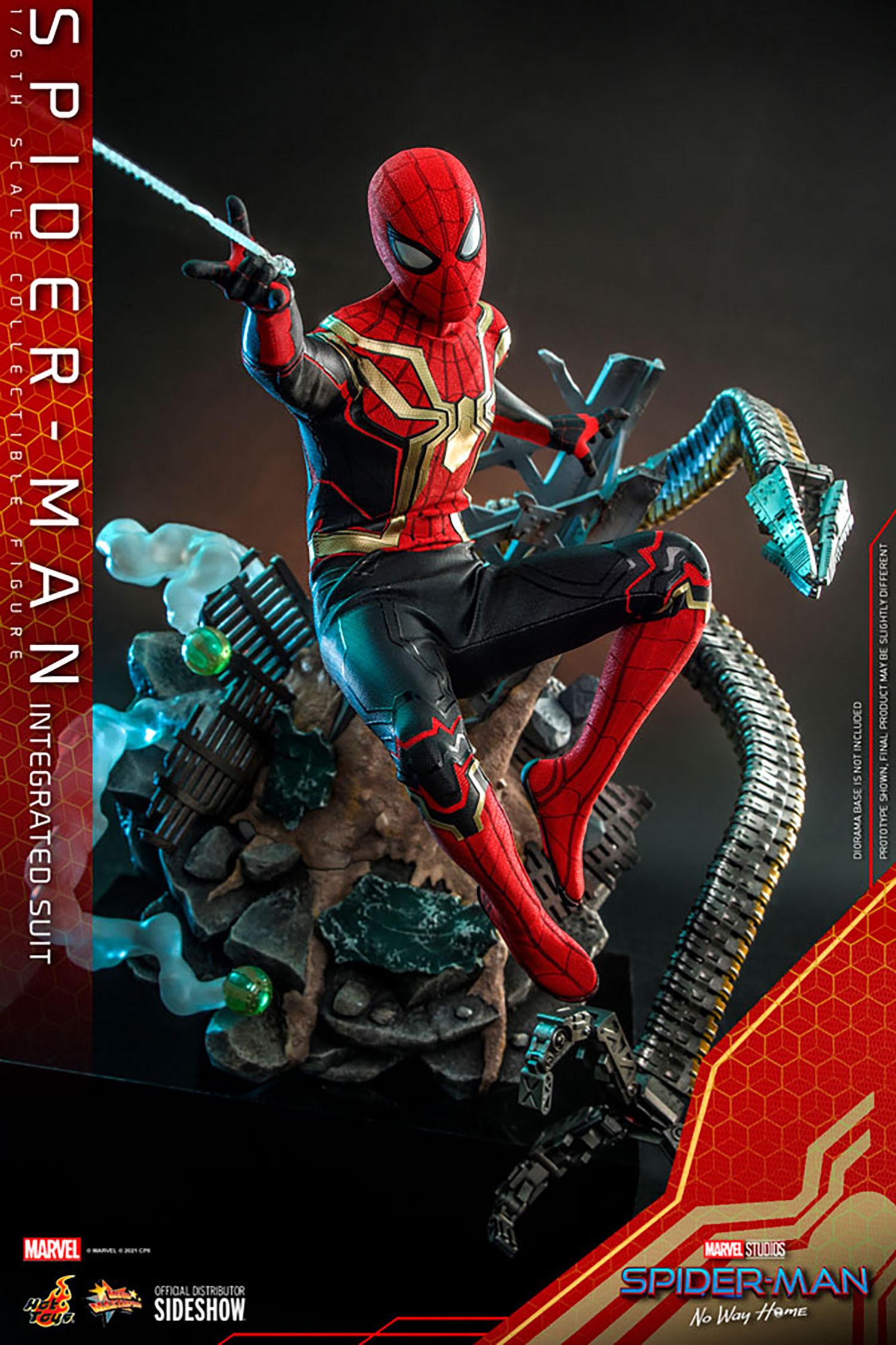 Hot Toys - Spider-Man Integrated Suit - Marvel's Spider-Man: No Way Home  figurine Movie Masterpiece 1/6 Figurine