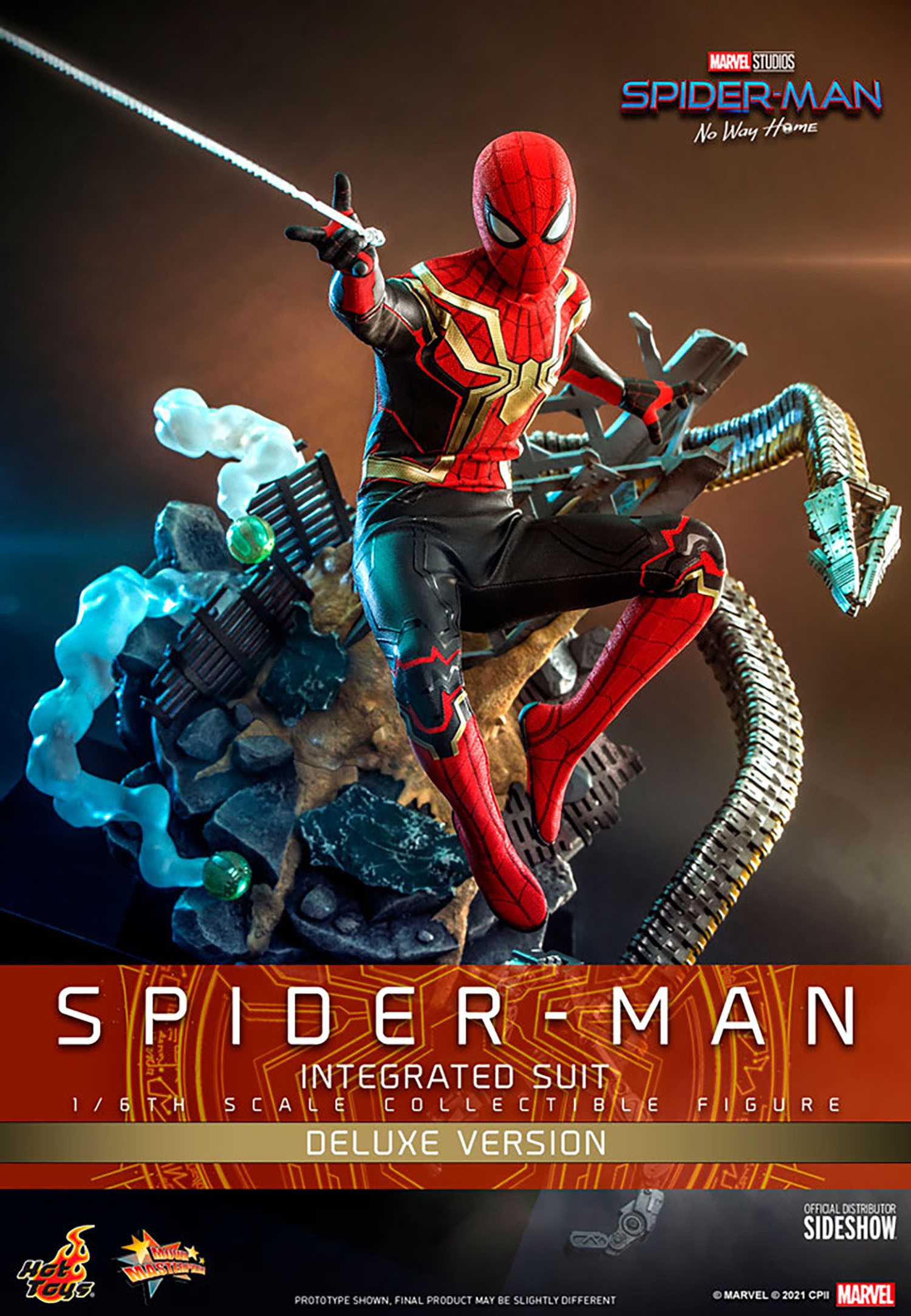 本物 Spider-Man (Integrated Suit) Deluxe Version Sixth Scale アメコミ