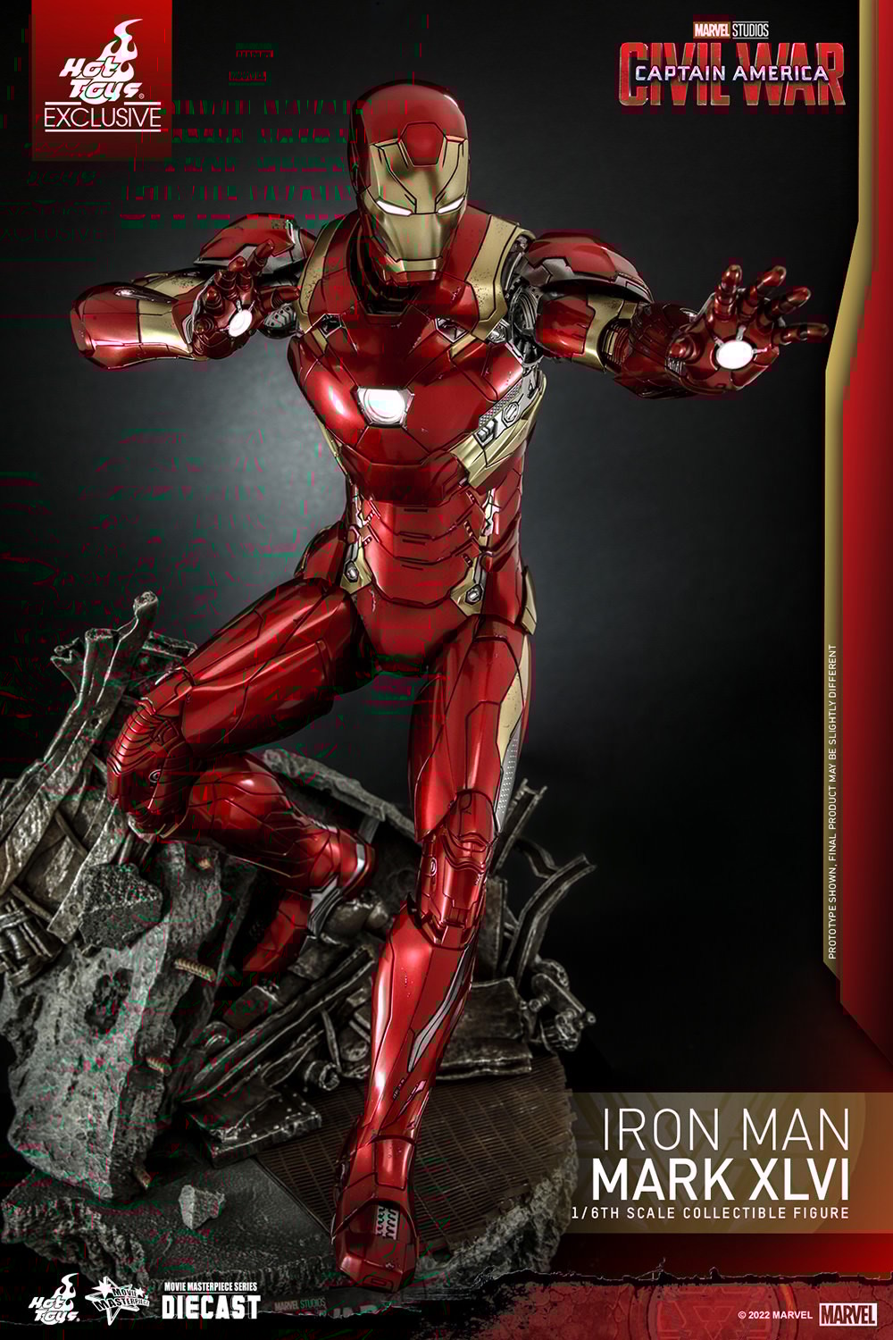 Hot toys iron 2025 man civil war