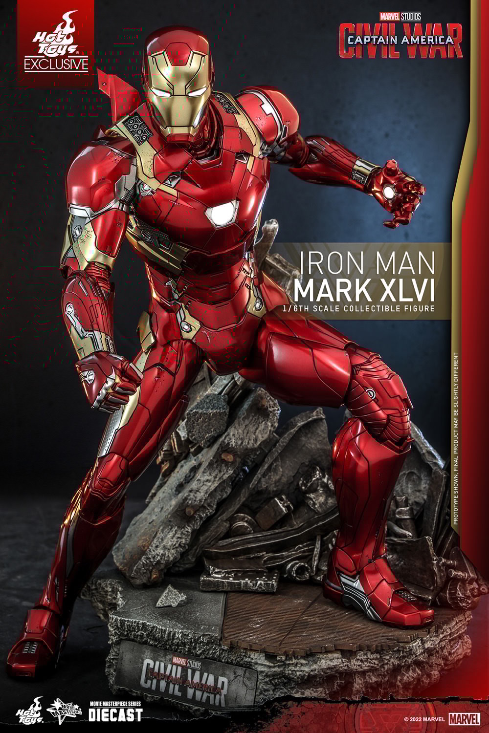 Iron Man Mark XLVI Sixth Scale Figure by Hot Toys Sideshow