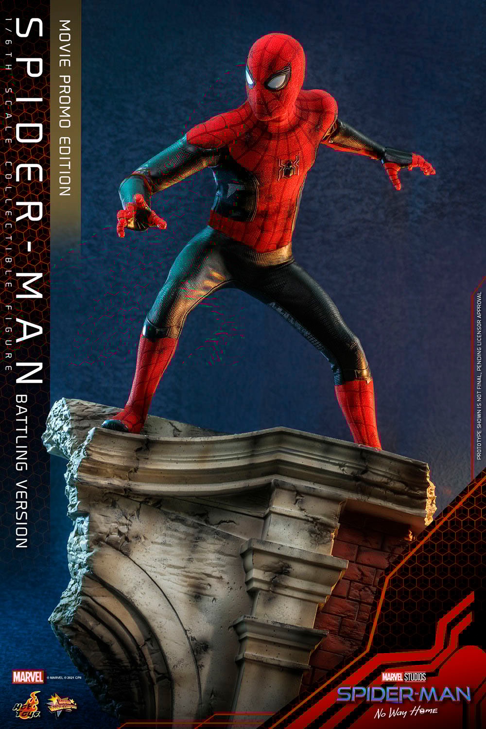 Hot toys spider man movie promo 2025