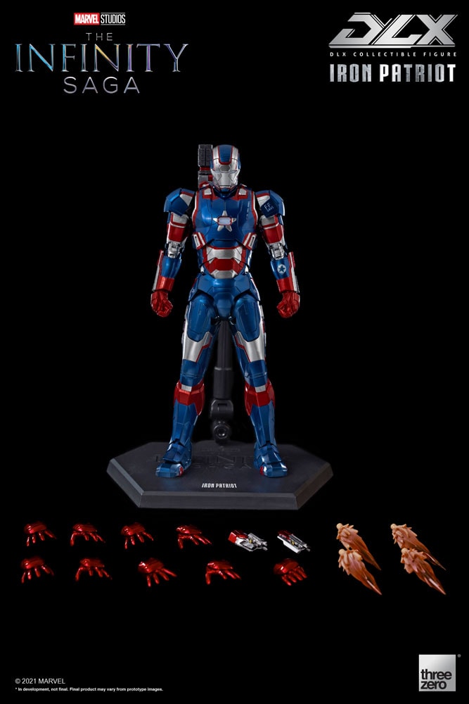 Iron Patriot DLX Collectible Figure by Threezero   Sideshow