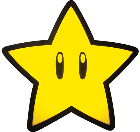 Super Mario Super Star Projection Light