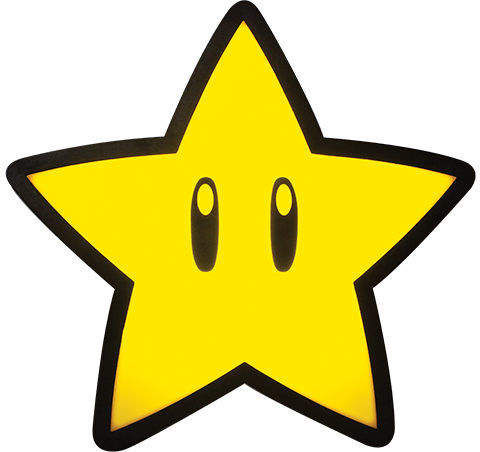 Super Mario Super Star Projection Light