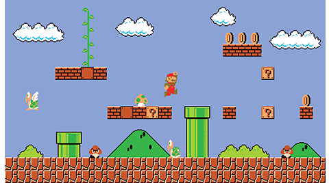 Super Mario Retro Wallpaper Mural View 3