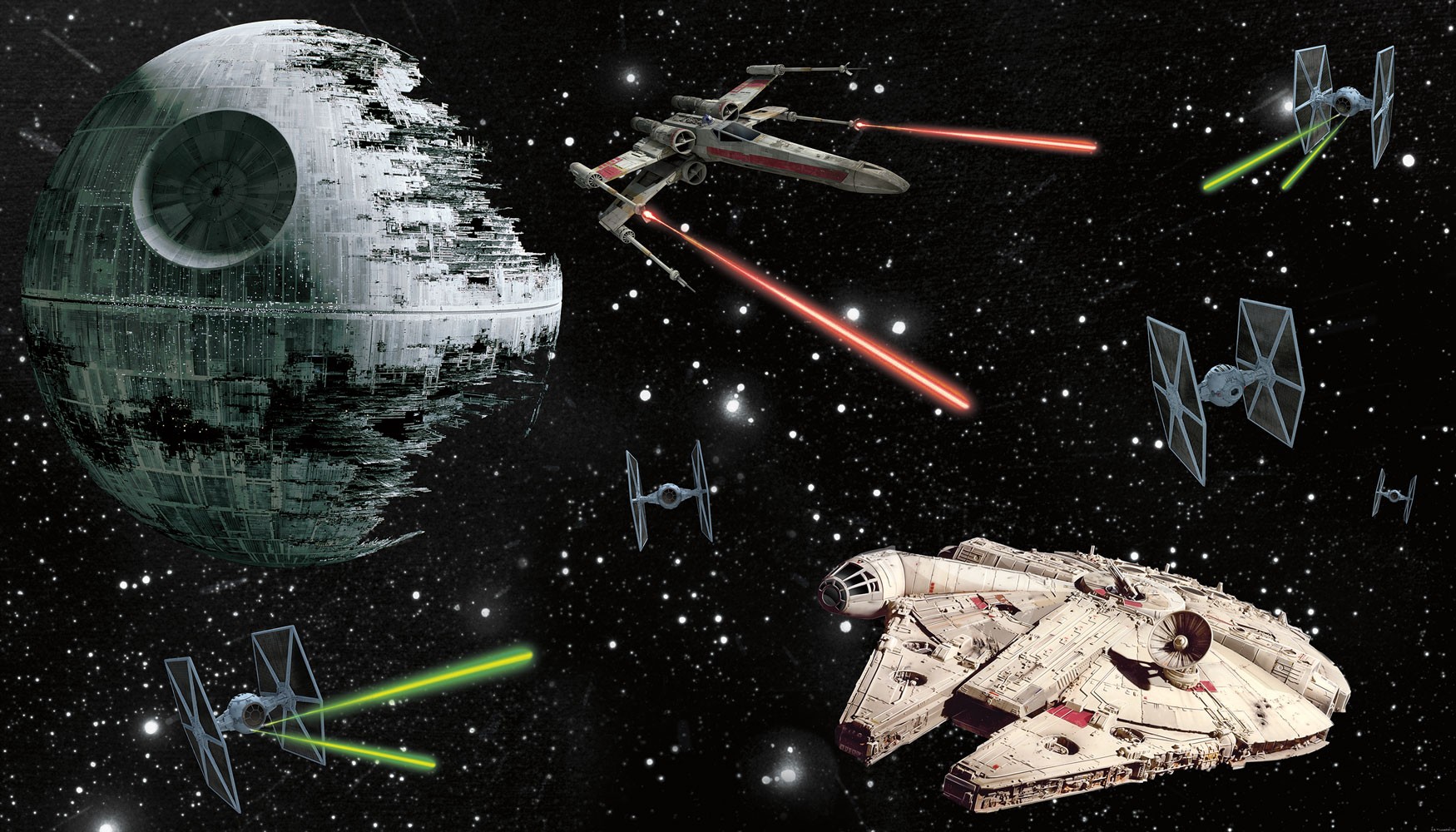 Star Wars Vehicles Wallpaper Mural View 2