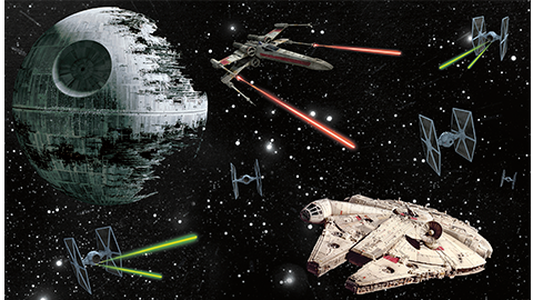 Star Wars Vehicles Wallpaper Mural View 3