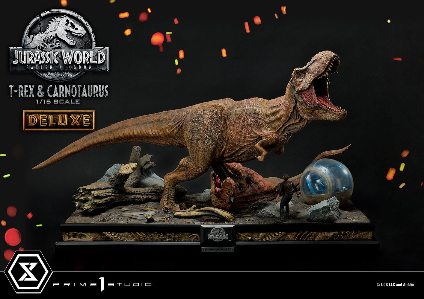 Jurassic World: Fallen Kingdom T-Rex & Carnotaurus (Deluxe Version) Statues  (Prototype Shown) View 8