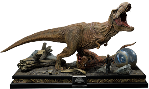 T-Rex & Carnotaurus (Deluxe Version) (Prototype Shown) View 1