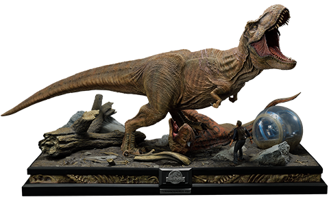 T-Rex & Carnotaurus (Deluxe Version) (Prototype Shown) View 1