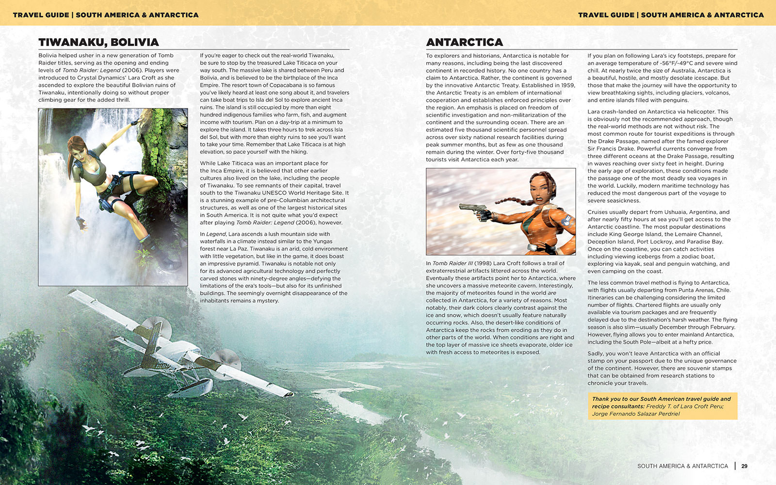 Tomb Raider: The Official Cookbook and Travel Guide- Prototype Shown