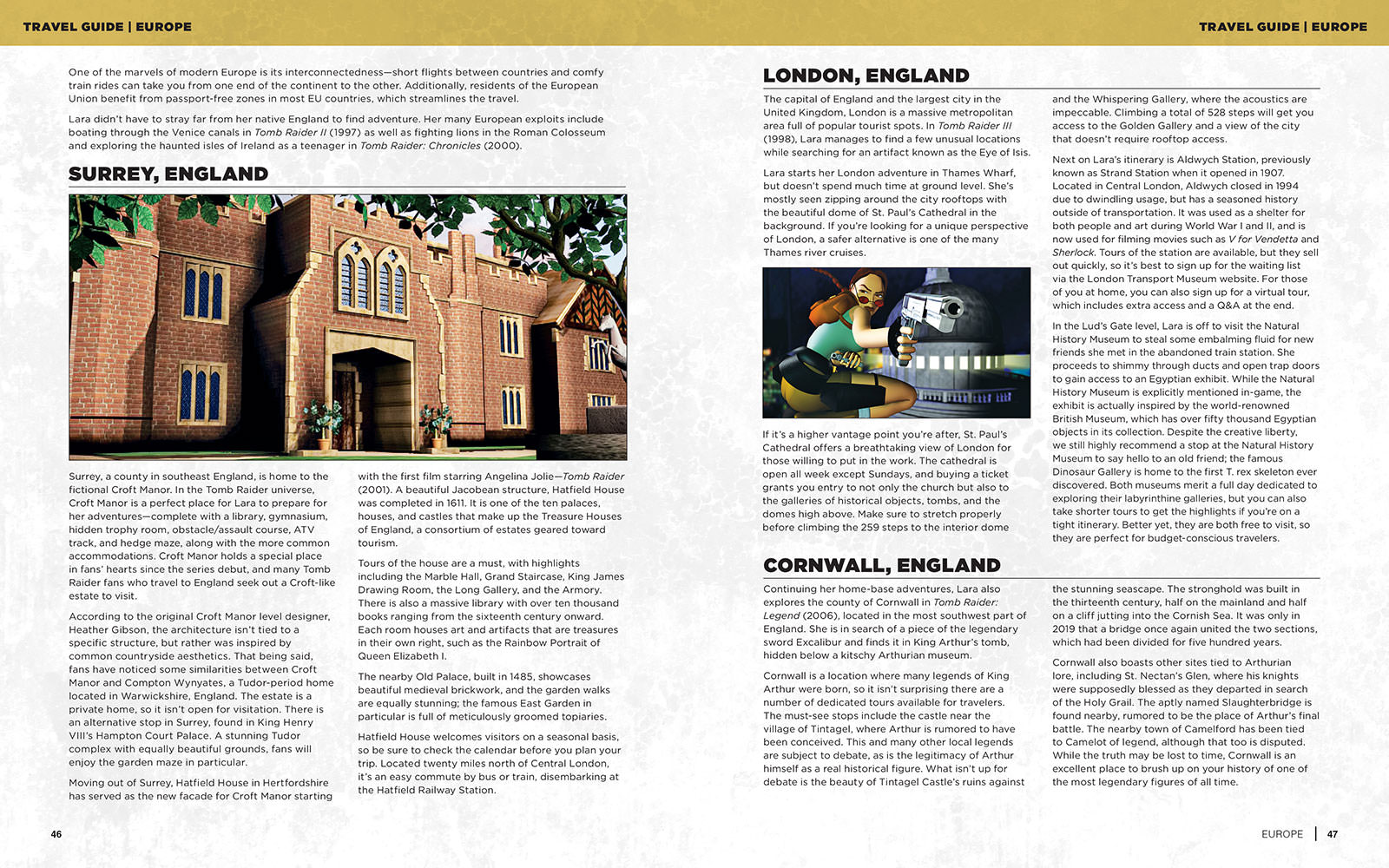 Tomb Raider: The Official Cookbook and Travel Guide- Prototype Shown