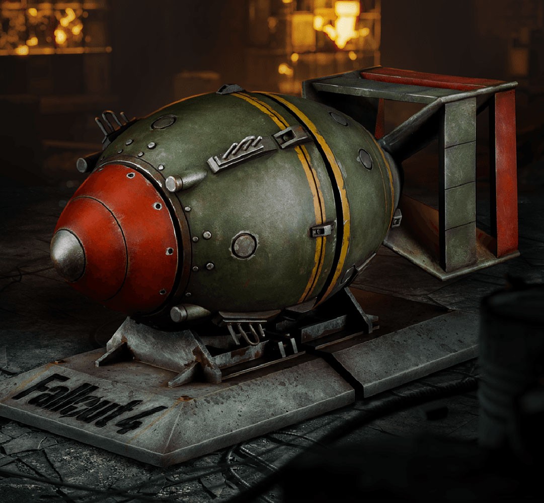 Liberty Prime Nuke Bookends- Prototype Shown