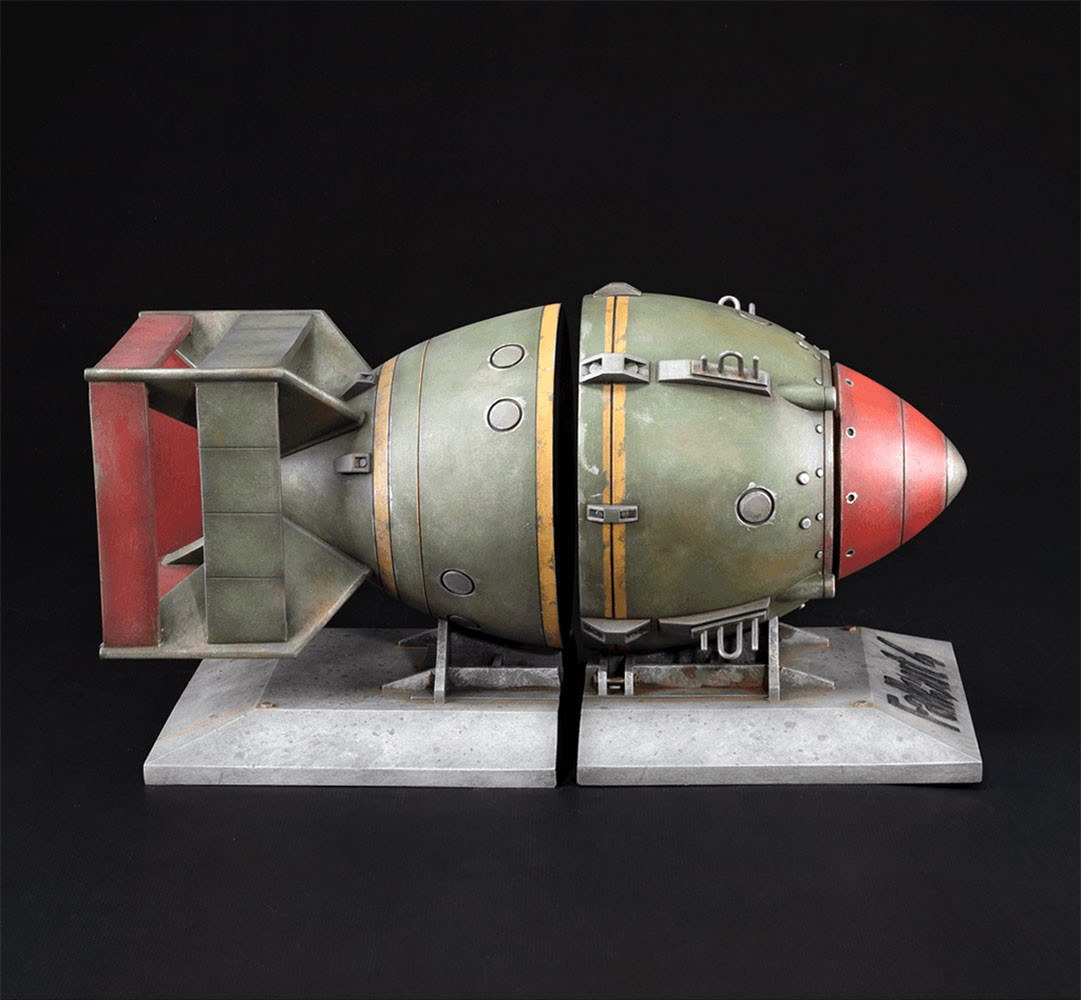 Liberty Prime Nuke Bookends- Prototype Shown