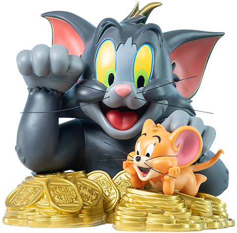Tom & Jerry Maneki-Neko (Lights Off Version)