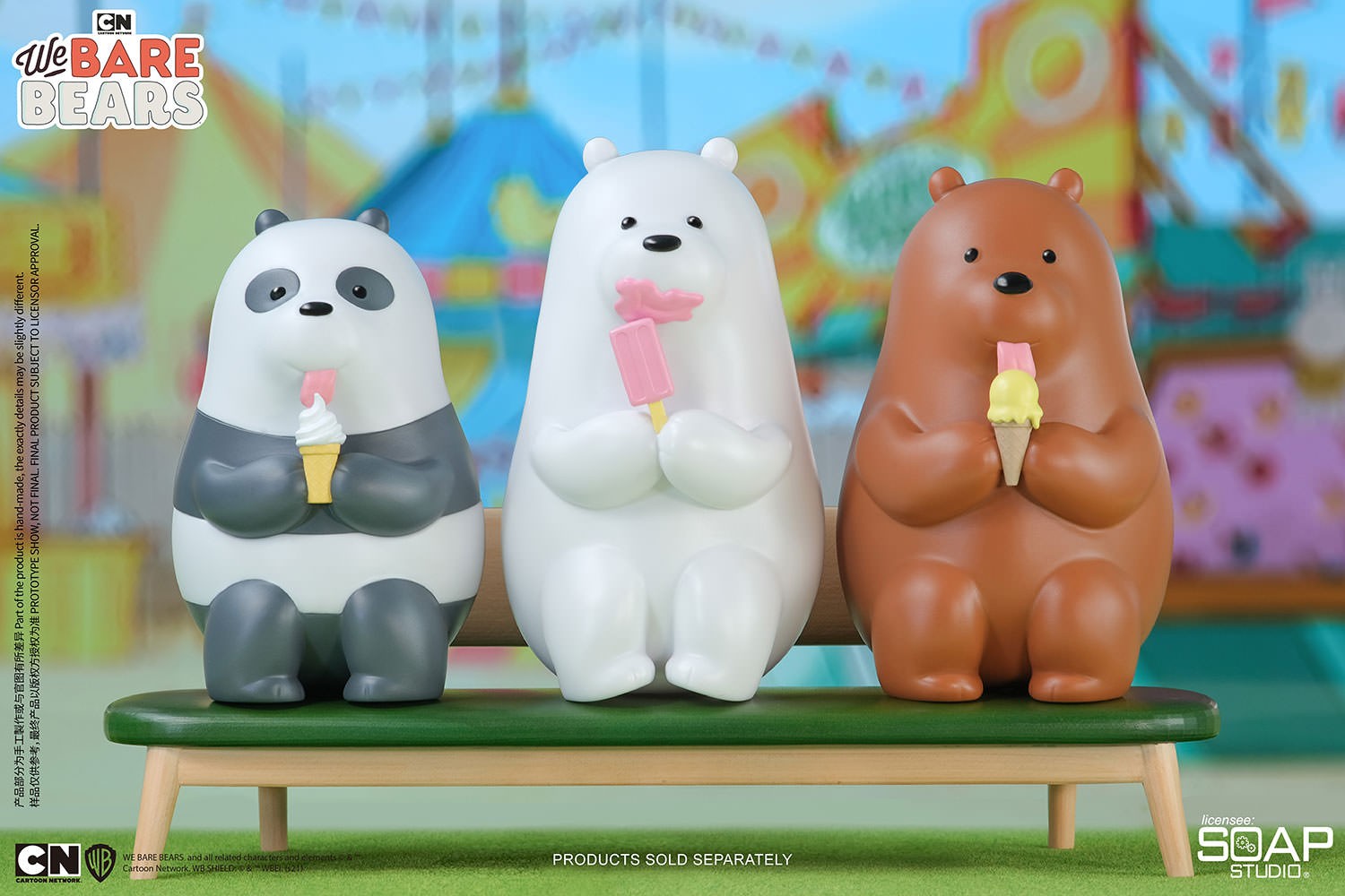 We Bare Bears Ice Cream Lover (Panda Version) Vinyl Collectible Collector Edition (Prototype Shown) View 1