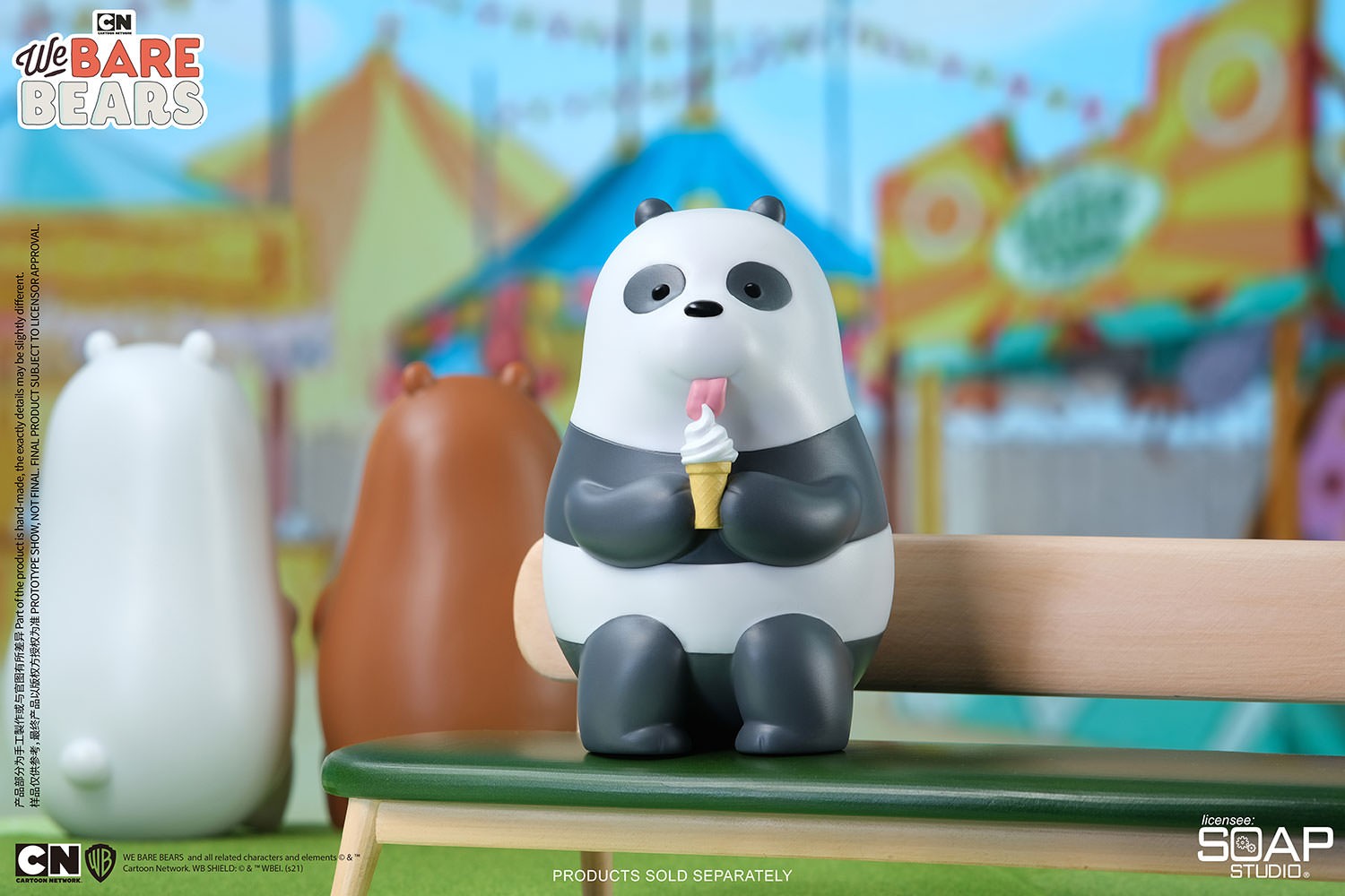 We Bare Bears Ice Cream Lover (Panda Version) Vinyl Collectible Collector Edition (Prototype Shown) View 2