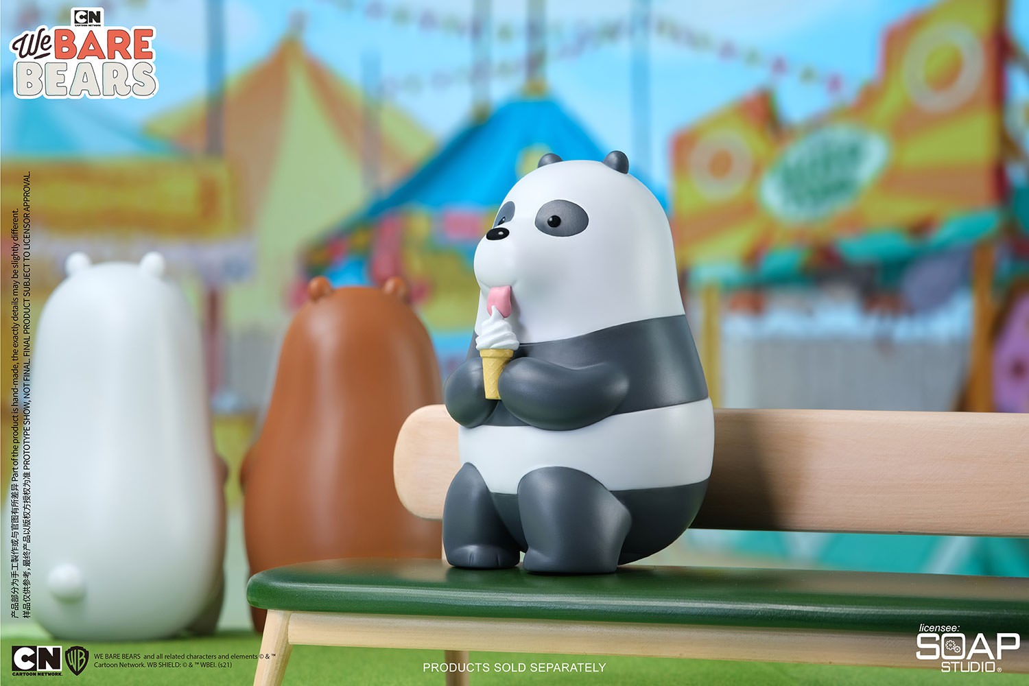 We Bare Bears Ice Cream Lover (Panda Version) Vinyl Collectible Collector Edition (Prototype Shown) View 9