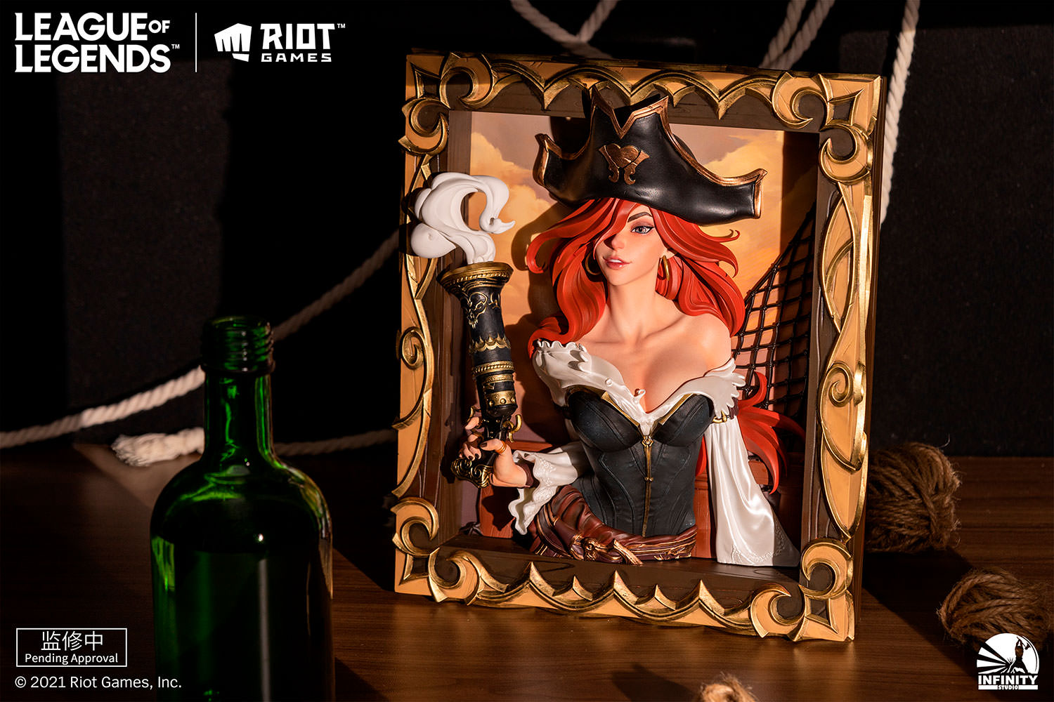 Miss Fortune the Bounty Hunter 3D Photo Frame