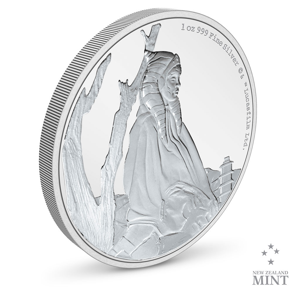 Ahsoka Tano 1oz Silver Coin View 2