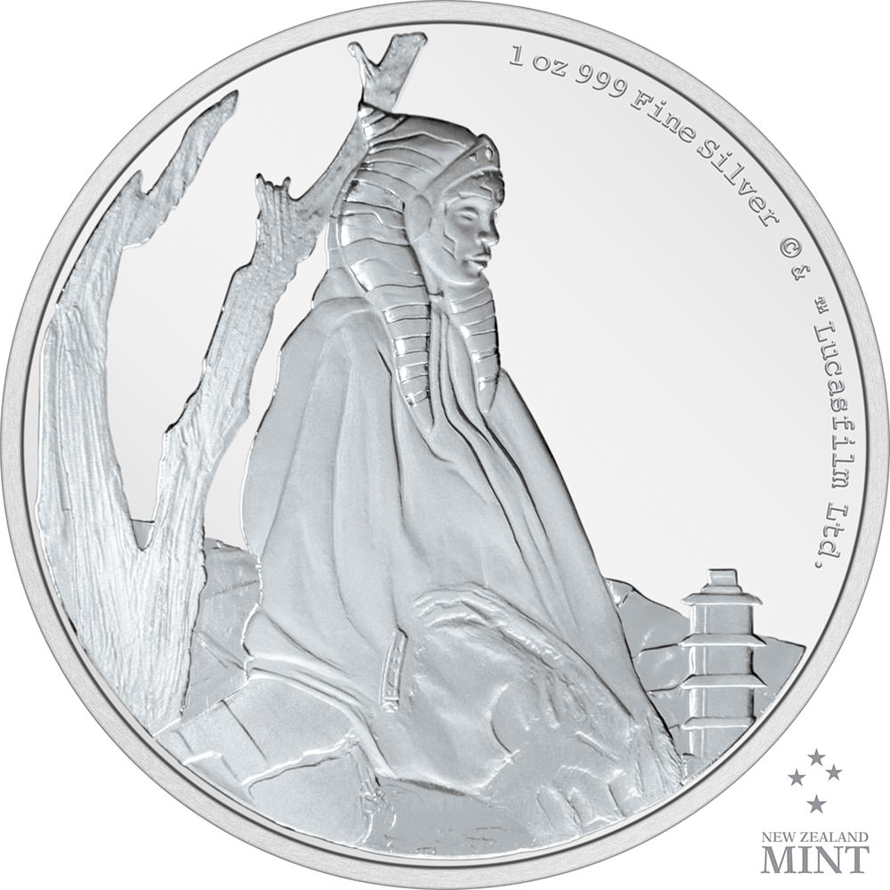 Ahsoka Tano 1oz Silver Coin View 3