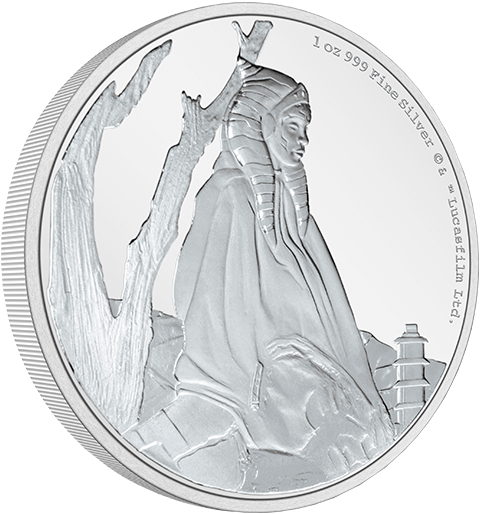 Ahsoka Tano 1oz Silver Coin View 9
