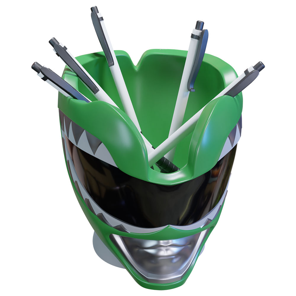 Green Ranger Helmet Pen Holder (Prototype Shown) View 4