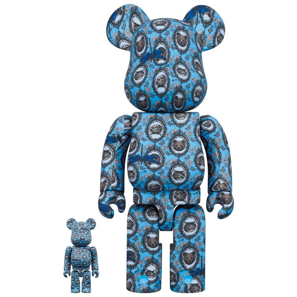Be@rbrick Robe Japonica Mirror 100% and 400% Set- Prototype Shown