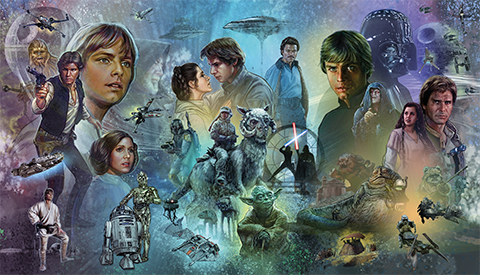 Star Wars Original Trilogy Wallpaper Mural