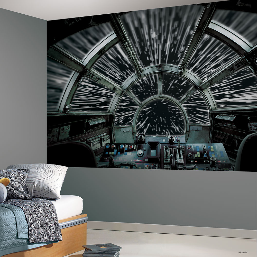 Star Wars Millennium Falcon Wallpaper Mural