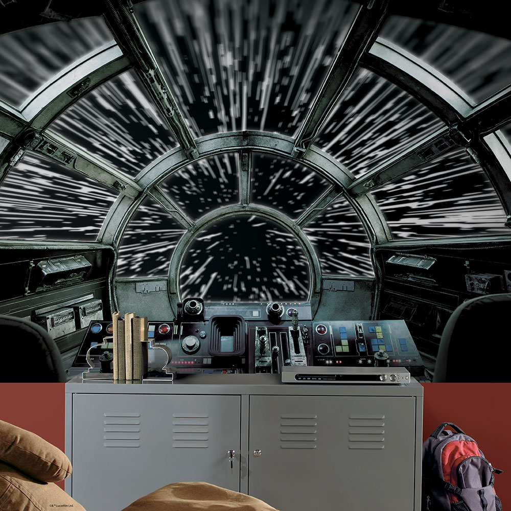 Star Wars Millennium Falcon Wallpaper Mural