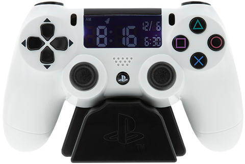 PlayStation White Alarm Clock