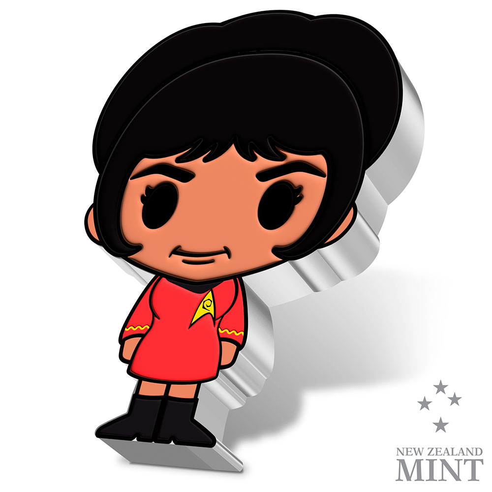 Nyota Uhura 1oz Silver Coin View 3