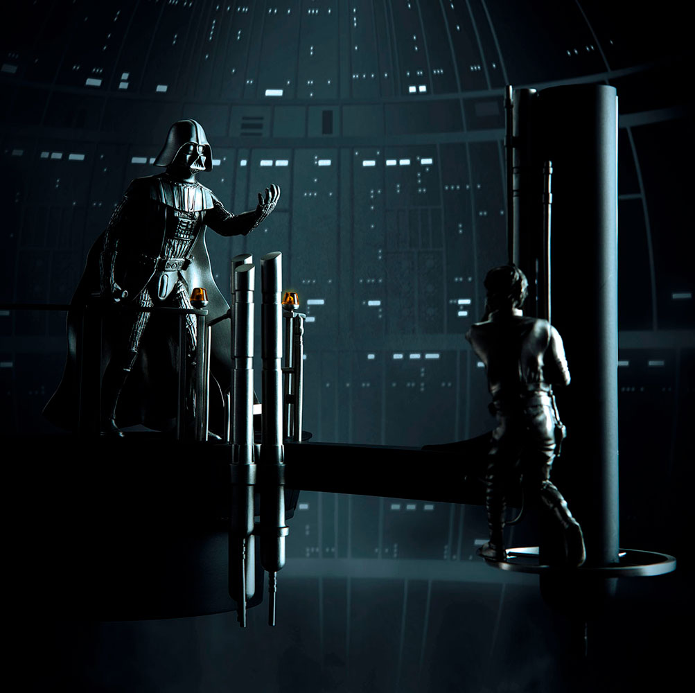 Luke vs Darth Vader Diorama by Royal Selangor | Sideshow