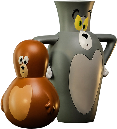 Vase Tom and Roly-Poly Jerry