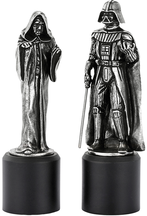 Sidious & Vader King & Queen Chess Piece Pair