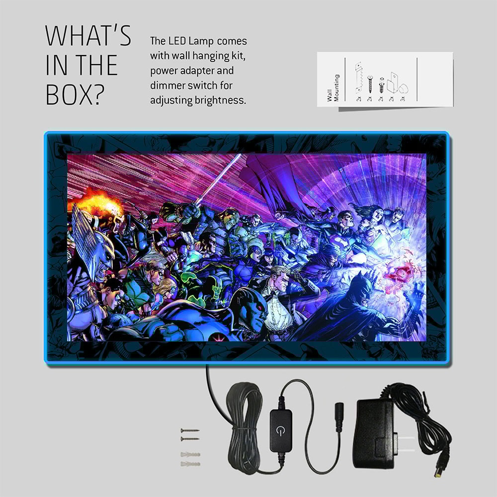 Justice League (2) LED Mini-Poster Light