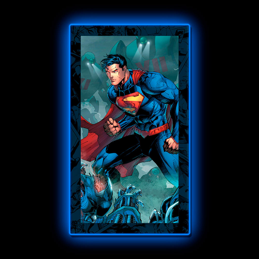 Superman LED Mini-Poster Light View 1