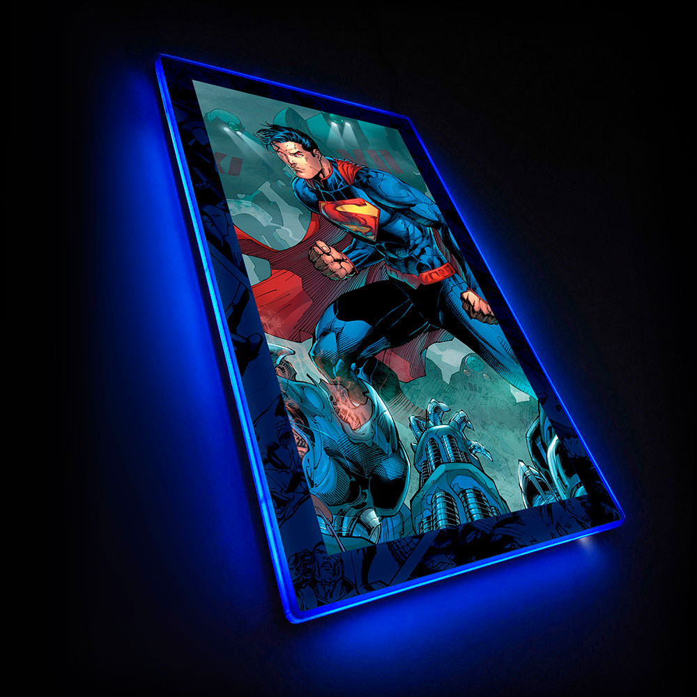 Superman LED Mini-Poster Light View 3