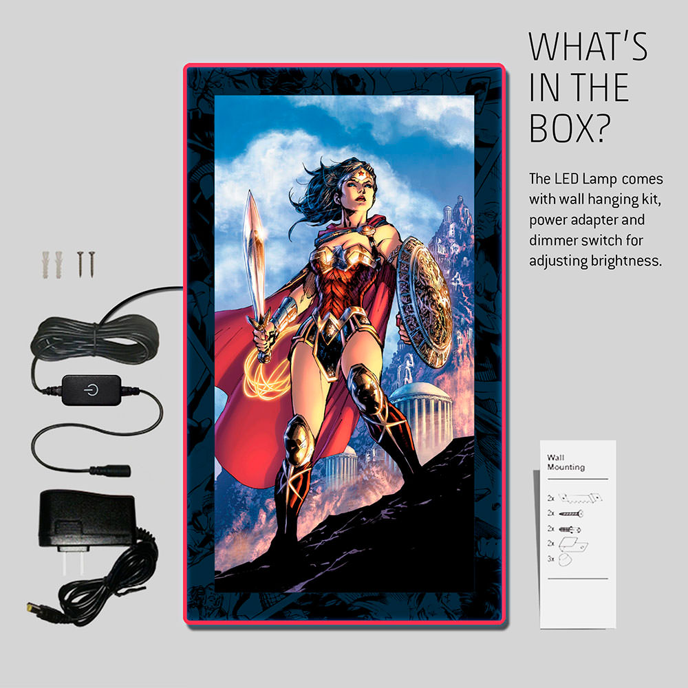 Wonder Woman LED Mini-Poster Light
