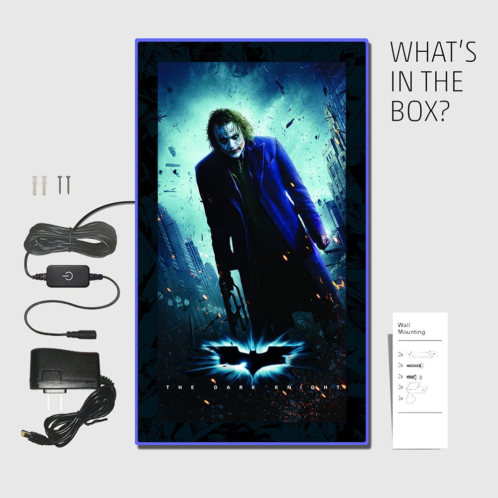 The Dark Knight Joker (04) LED Mini-Poster Light Exclusive Edition - Prototype Shown
