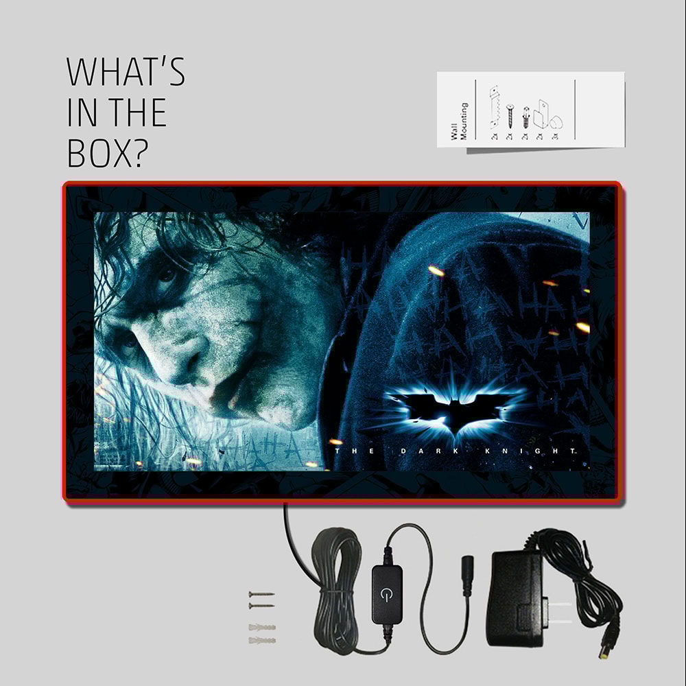 The Dark Knight Joker (05) LED Mini-Poster Light Exclusive Edition - Prototype Shown
